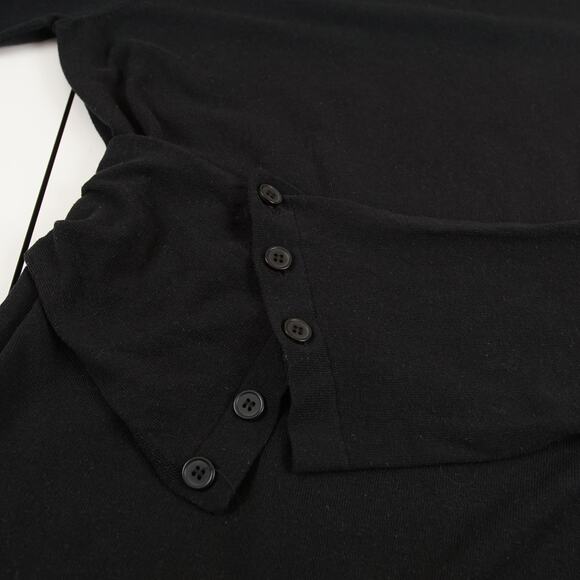 Zara Black Sash Waist Midi Linen Blend Knit Midi Dress Womens Sz M - Picture 6 of 11